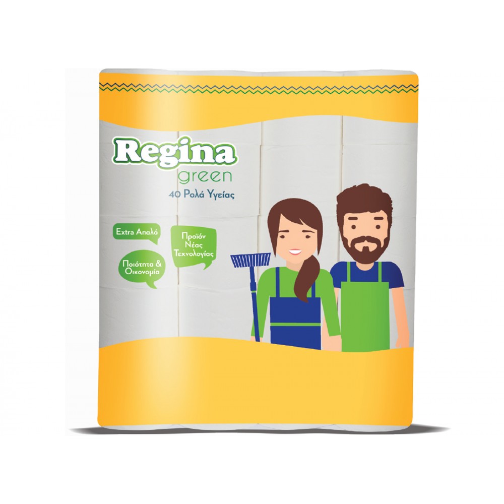 Regina Green Χαρτί Υγείας 2Φ 40 Ρολά 63gr