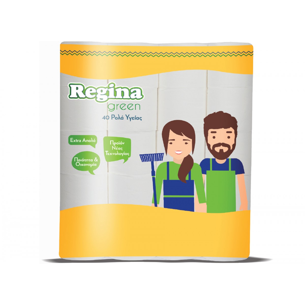 Regina Green Χαρτί Υγείας 2Φ 40 Ρολά 63gr
