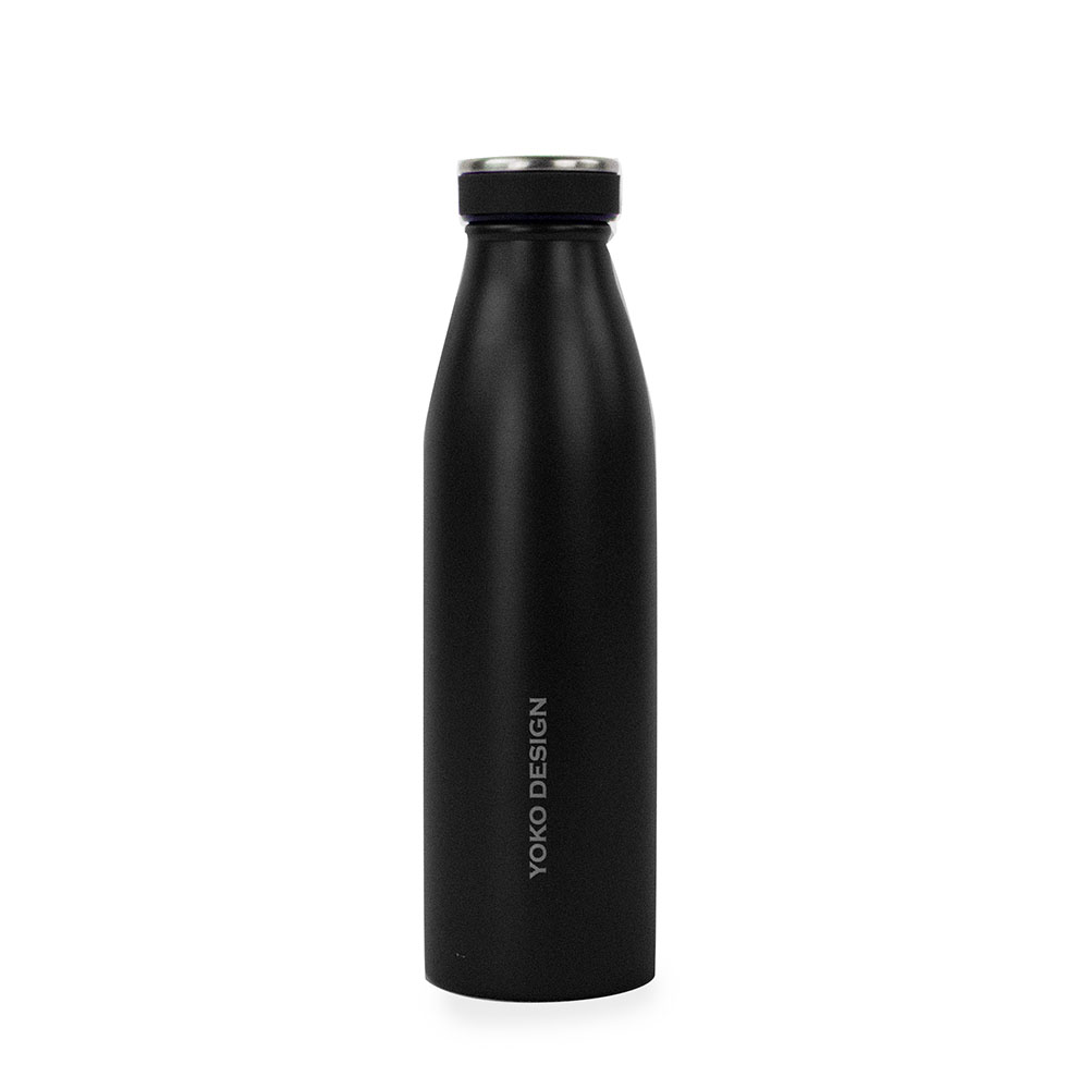 Yoko Design Ισοθερμικό Μπουκάλι Μαύρο " Milk bottles " 500ml