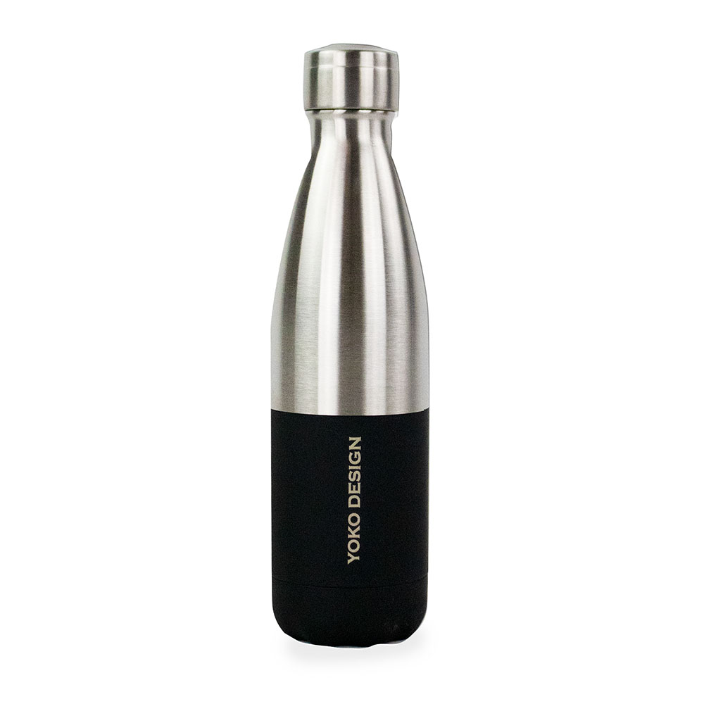 Yoko Design Ισοθερμικό Μπουκάλι Silver/Black 500ml