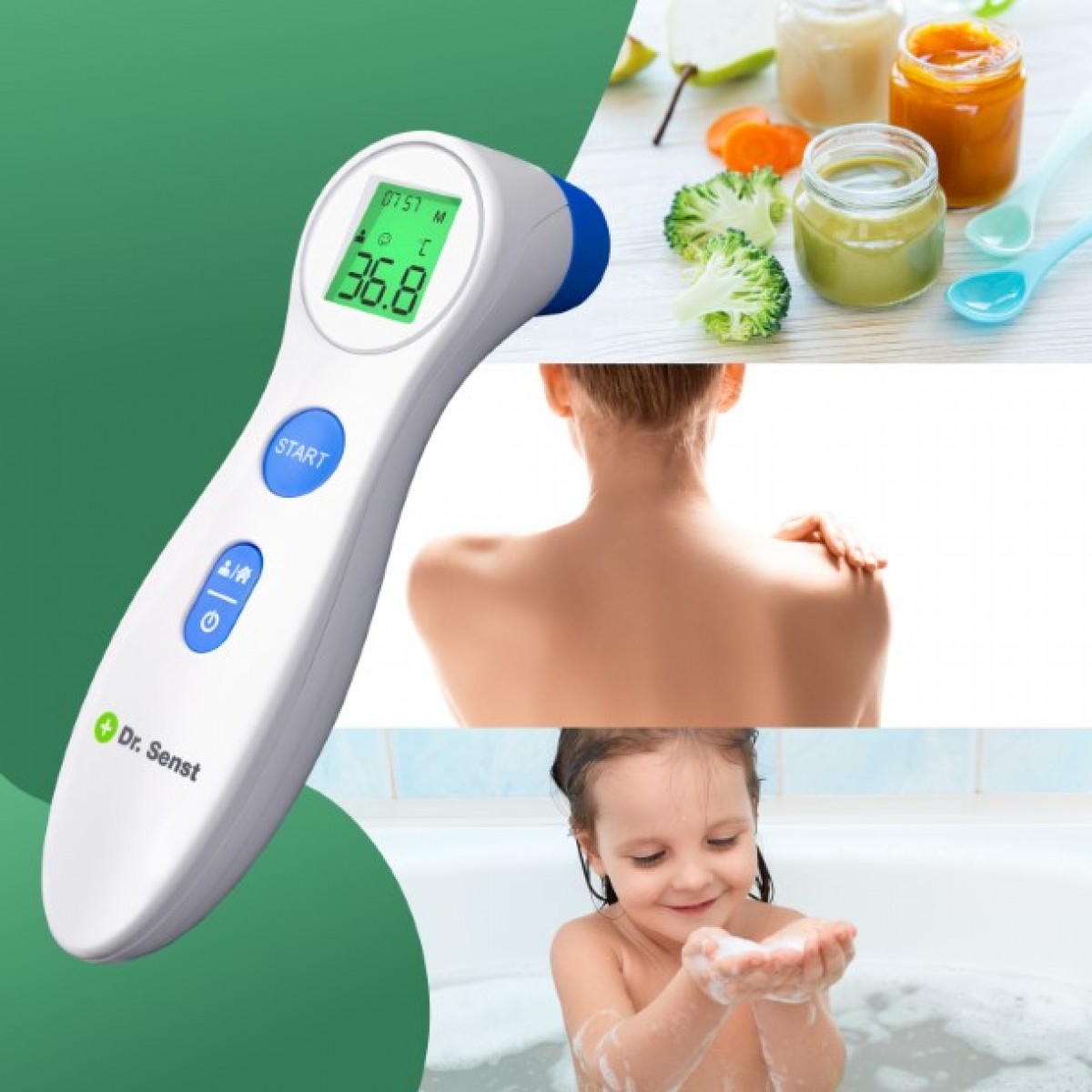 Dr. Senst DET-306 Ψηφιακό Θερμόμετρο Μετώπου με Υπέρυθρες