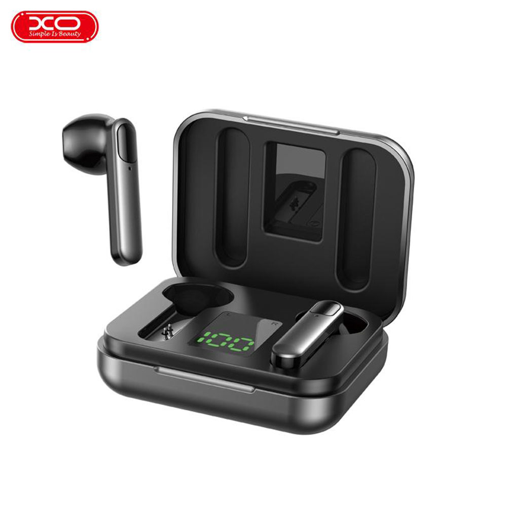 XO X14 TWS Ακουστικά Bluetooth με Θήκη Φόρτισης Γκρι