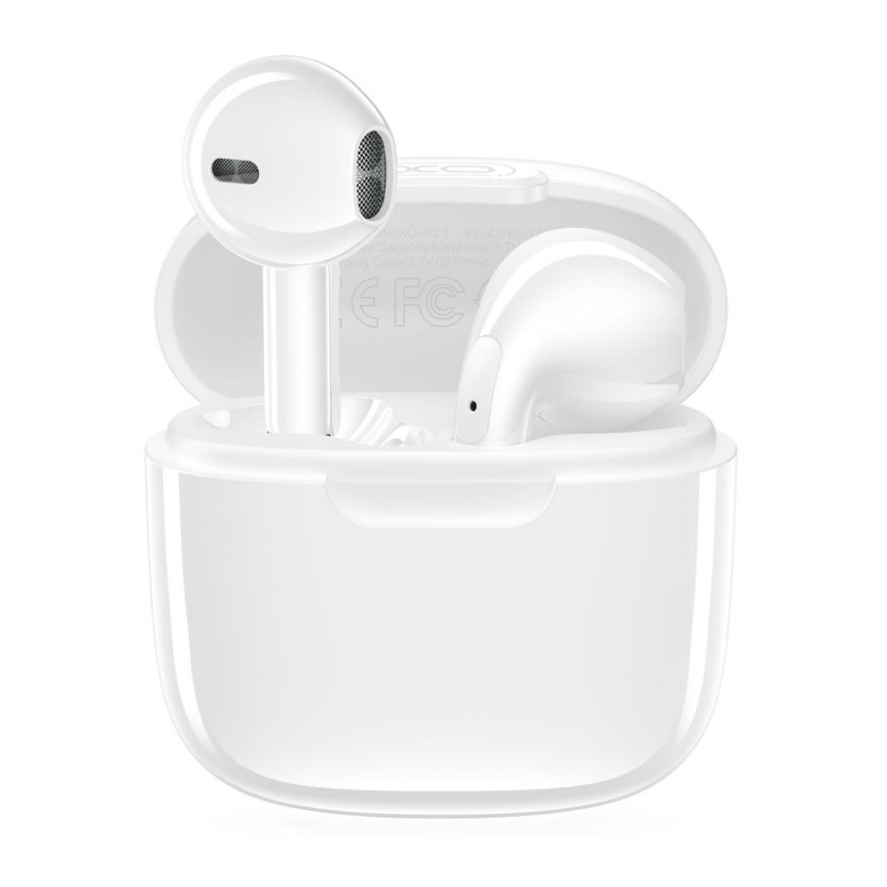 XO X23 TWS Bluetooth Ακουστικά με Θήκη Φόρτισης Λευκό