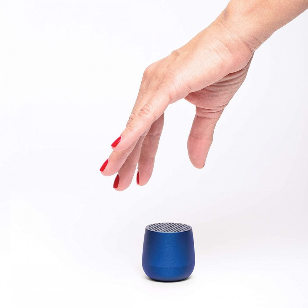 Portable Bluetooth® Ηχείο Ασύρματης Φόρτισης LEXON 3W Mino & Alu - Μπλε