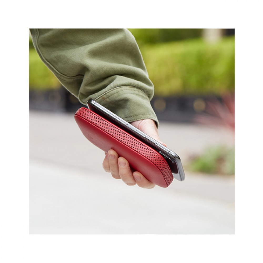 Ασύρματο power bank με 360° ηχείο Bluetooth® Powersound - Κόκκινο