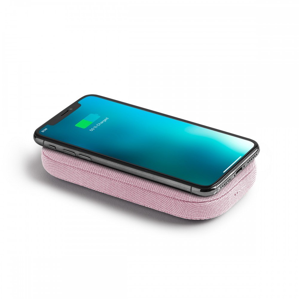 Ασύρματο power bank με 360° ηχείο Bluetooth® Powersound - Ροζ