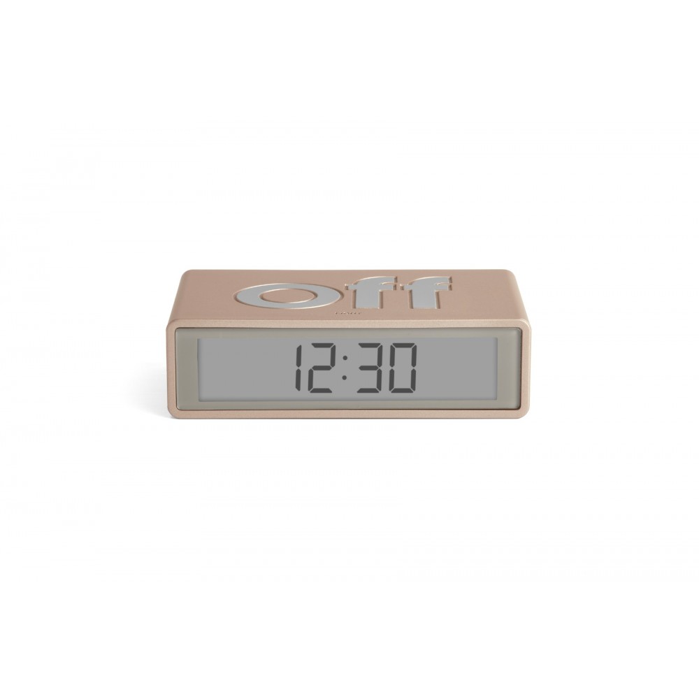 Αναστρέψιμο Ξυπνητήρι με οθόνη LCD  FLIP + Χρυσό