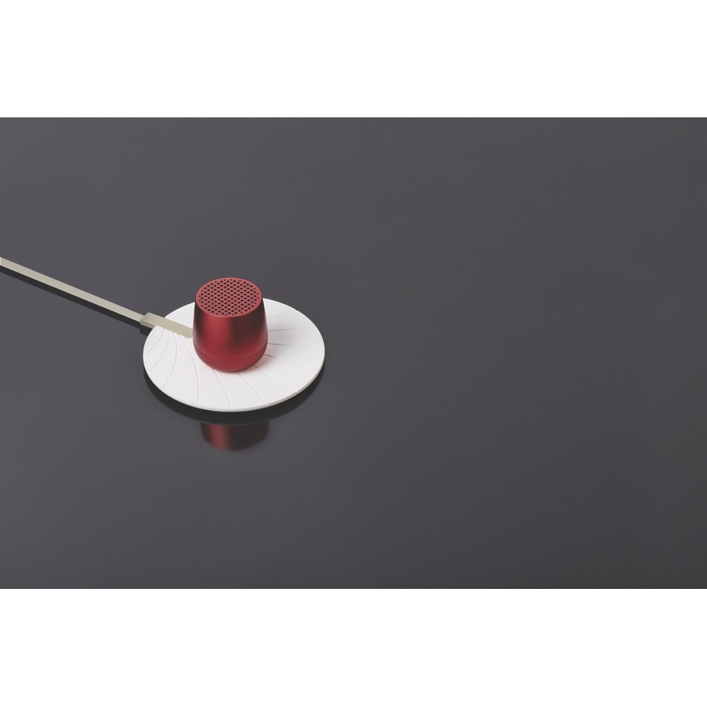 Portable Bluetooth® Ηχείο Ασύρματης Φόρτισης LEXON 3W Mino & Alu  - Κόκκινο Σκούρο