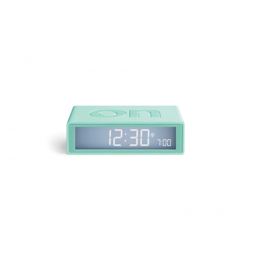 Αναστρέψιμο Ξυπνητήρι με οθόνη LCD  FLIP + Travel - Πράσινο Μέντας