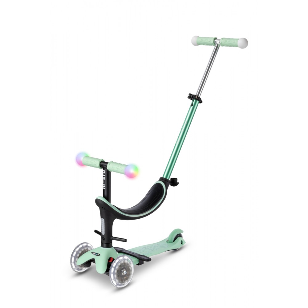 Πατίνι Micro Mini2Grow Deluxe Magic LED - Πράσινο Μέντας