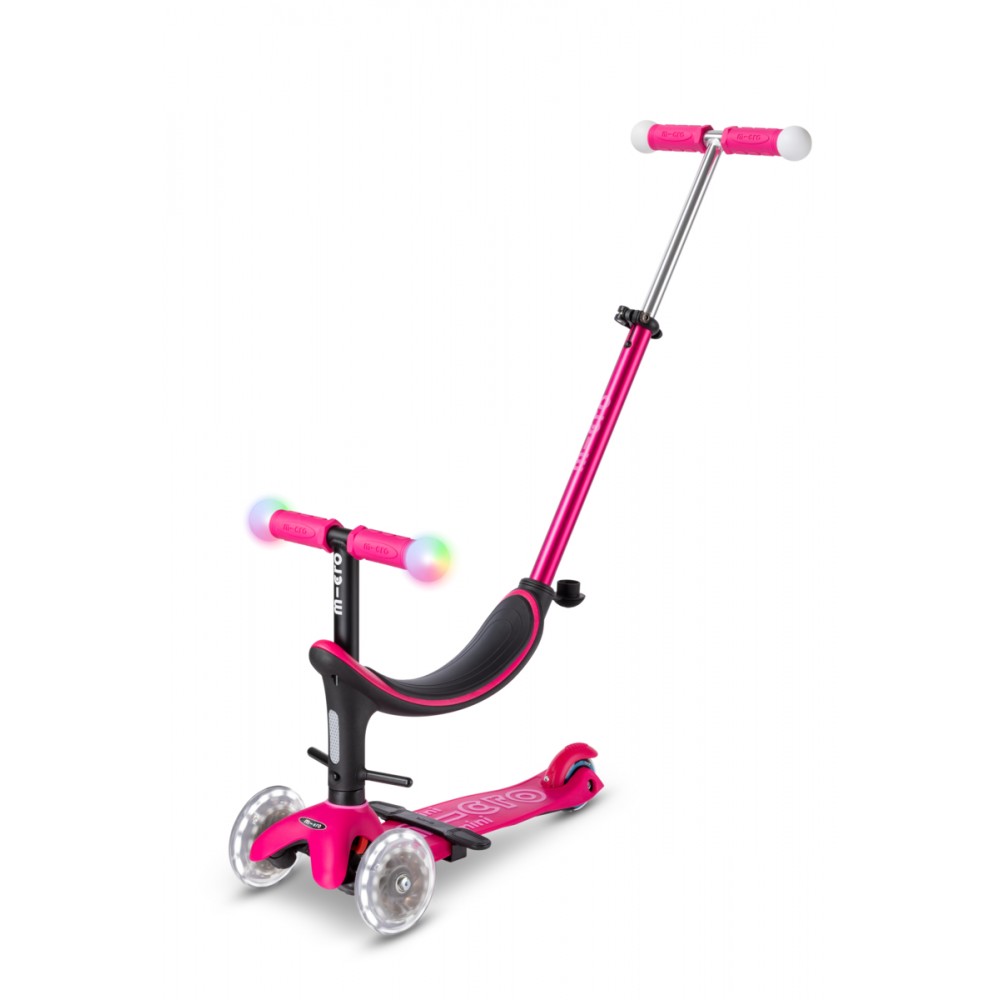 Πατίνι Micro Mini2Grow Deluxe Magic LED - Φούξια