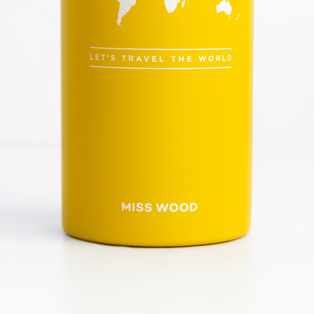 Woody Μπουκάλι Θερμός Miss Wood 500ml - Κίτρινο