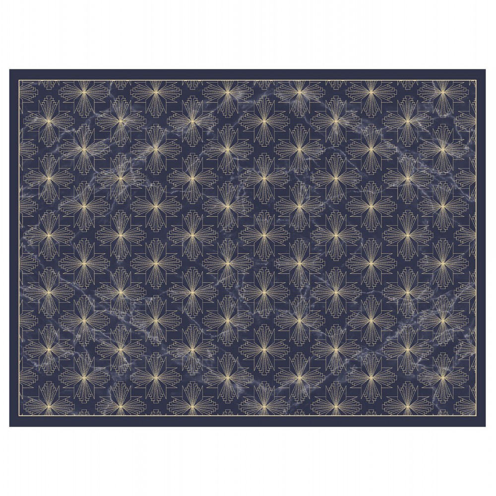 Contento Matteo Σουπλά Βινυλίου 40x30 Art Nouveau Stars - Μπλε