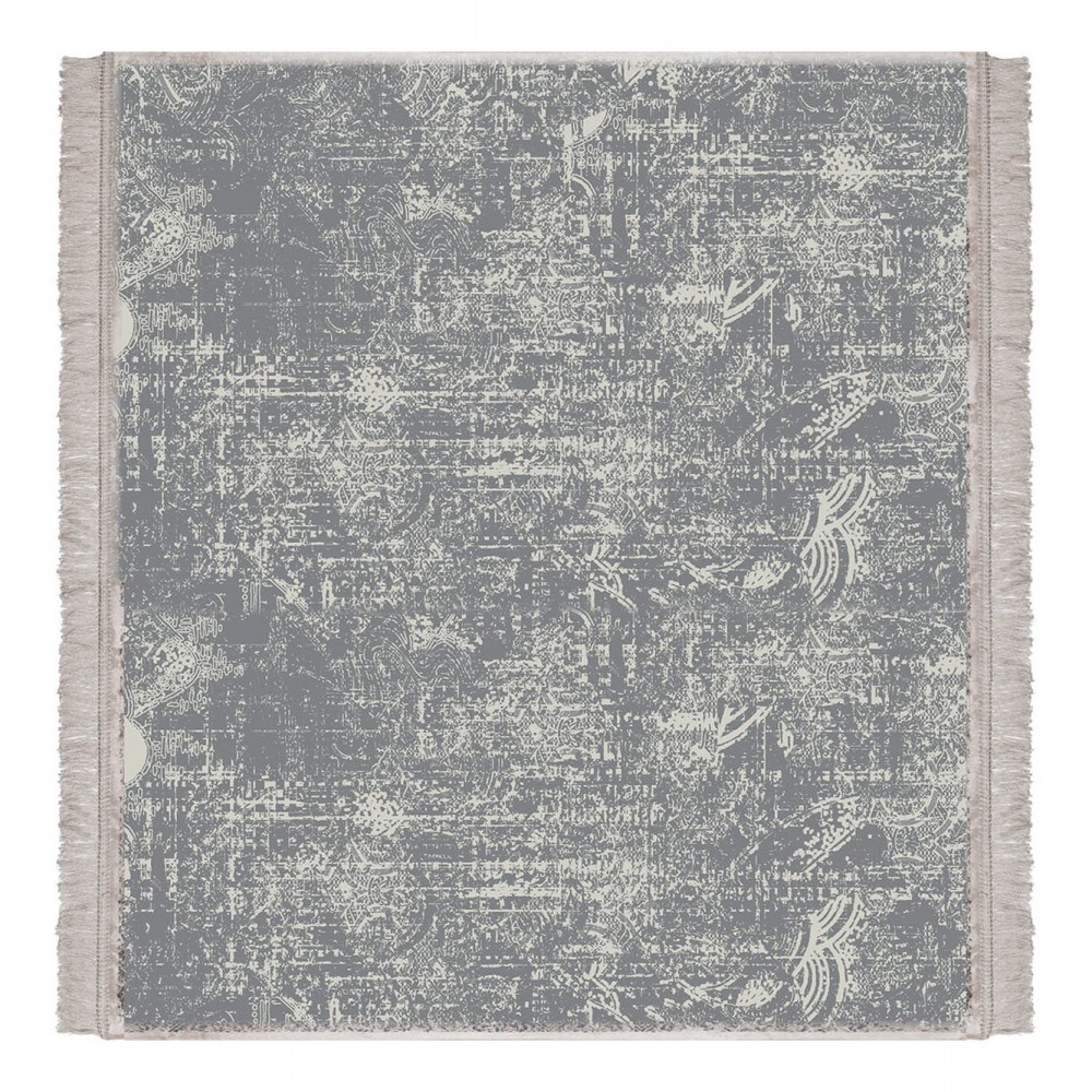 Contento Matteo Σουβέρ Βινυλίου 105x105 Vintage Persian Faded - Γκρι (Σετ 4 τεμαχίων)