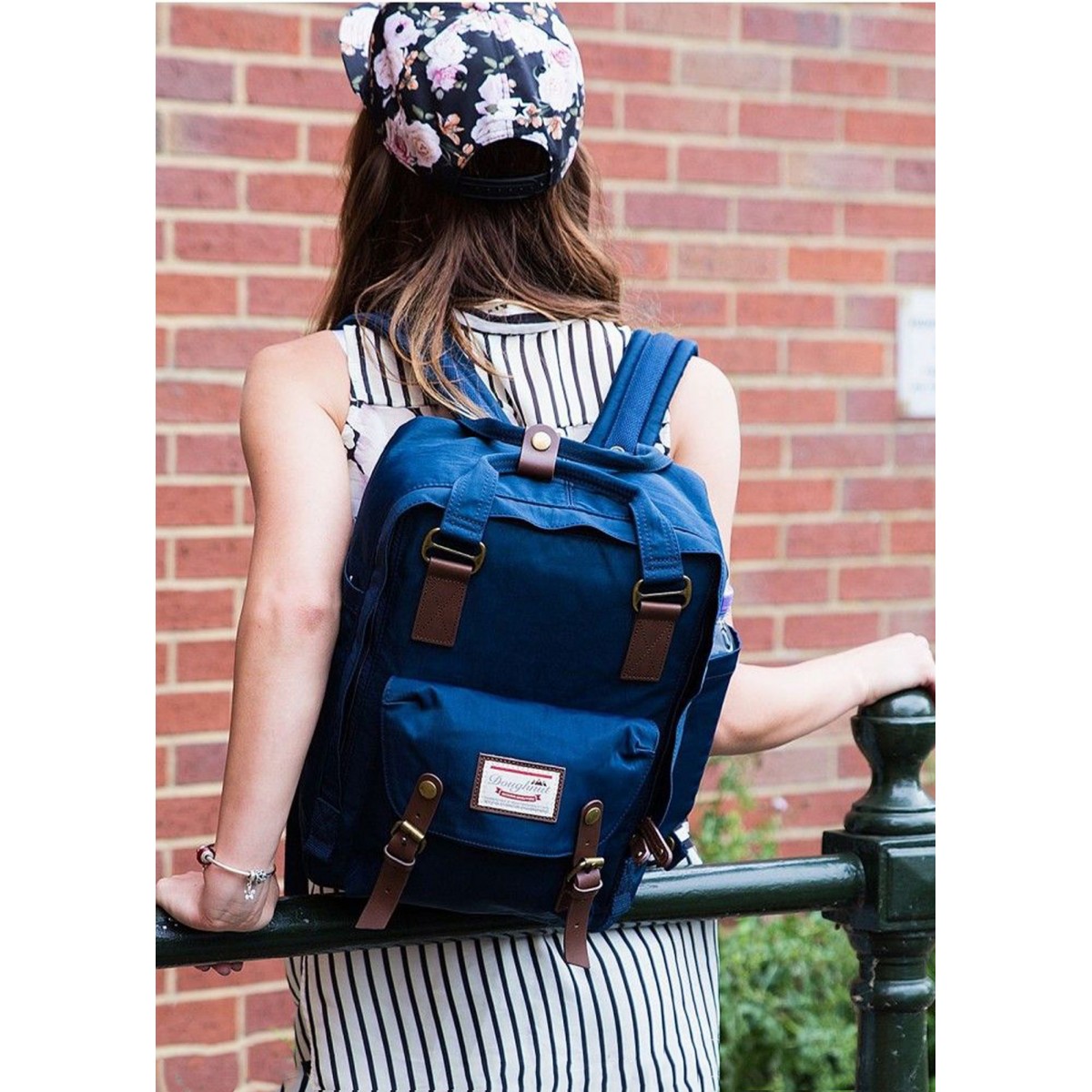 Doughnut Macaroon Mini - Navy - Backpack