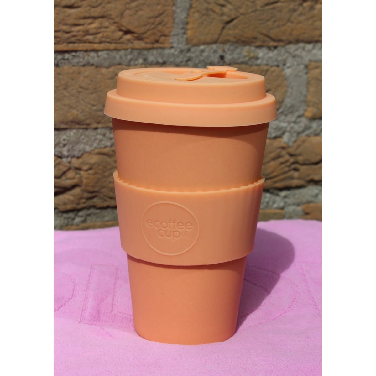 Ecoffee Bamboo Cup With Lid - Catalina Happy Hour - 400ml