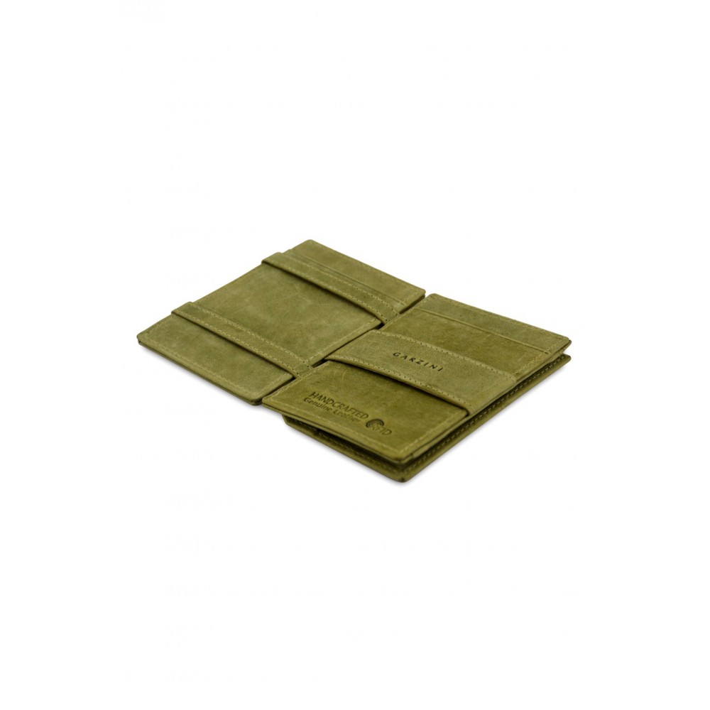 Garzini Essenziale Coin Pocket Πορτοφόλι - Vintage - Πράσινο (Olive Green)