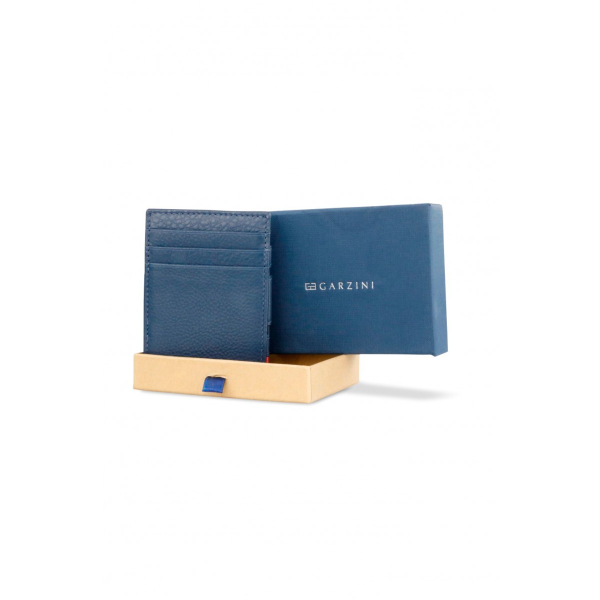 Garzini Magistrale Wallet - Nappa - Μπλε (Navy Blue)