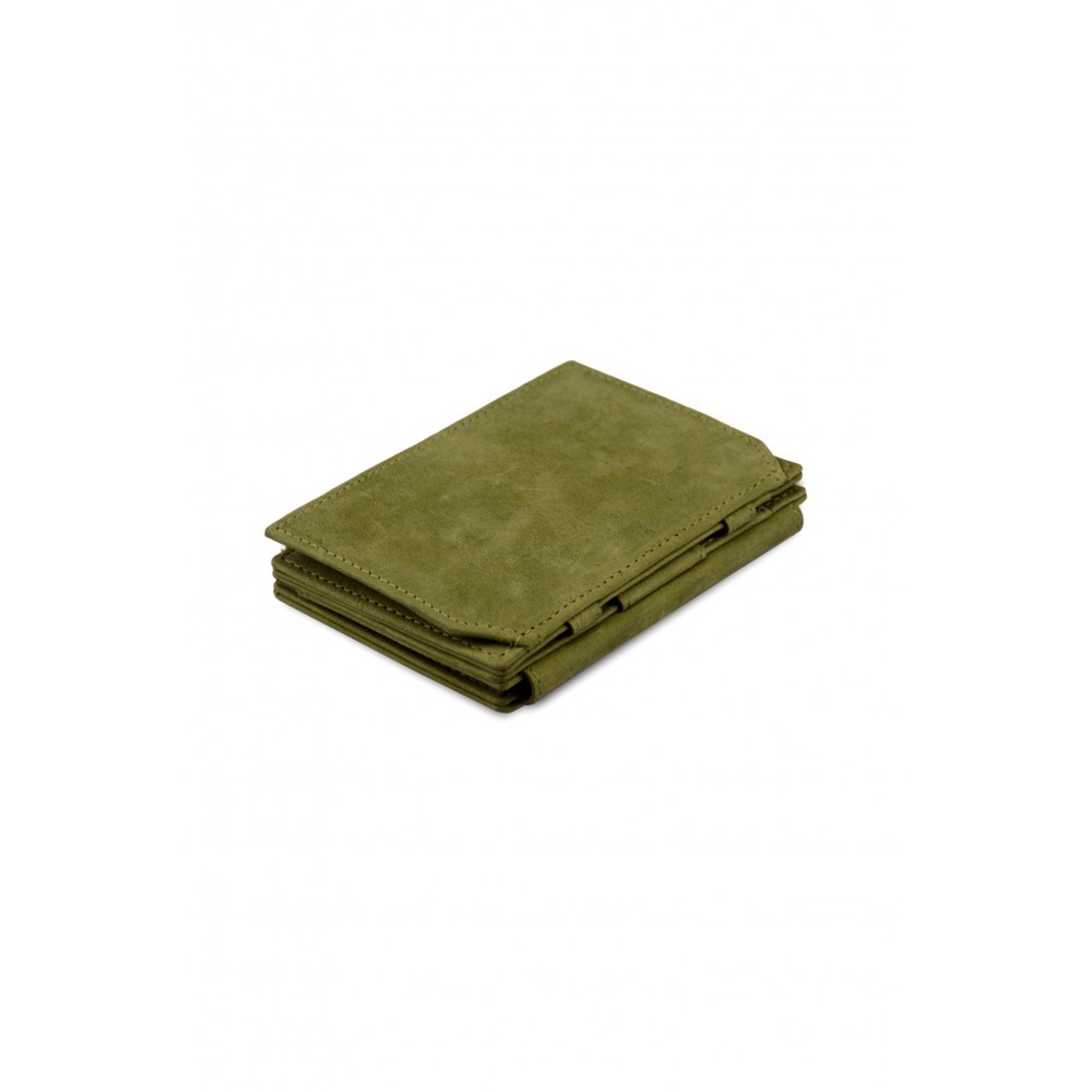 Garzini Magistrale Coin Wallet - Vintage - Πράσινο (Olive Green)