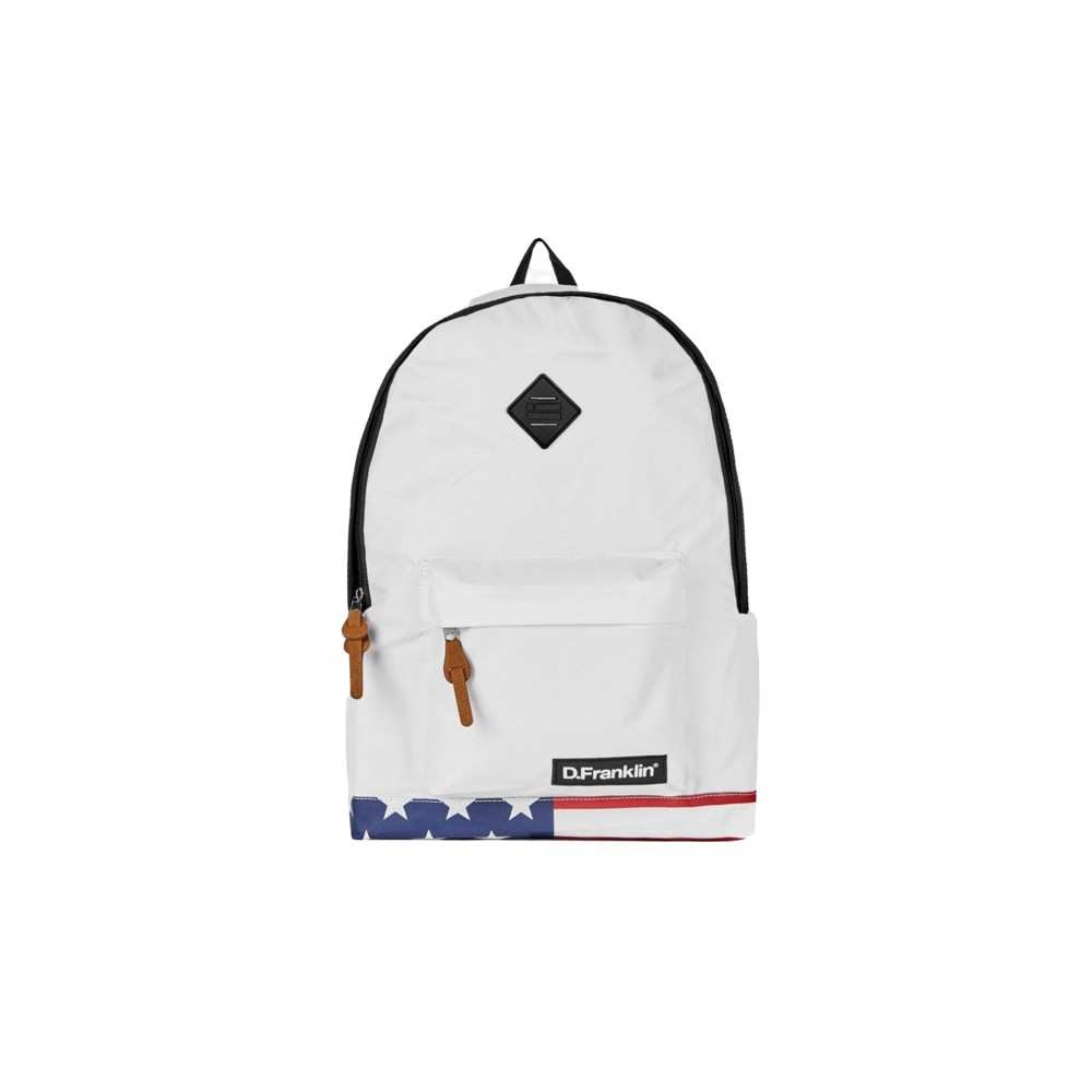 D. Franklin Backpack - U.S. Flag - Λευκό