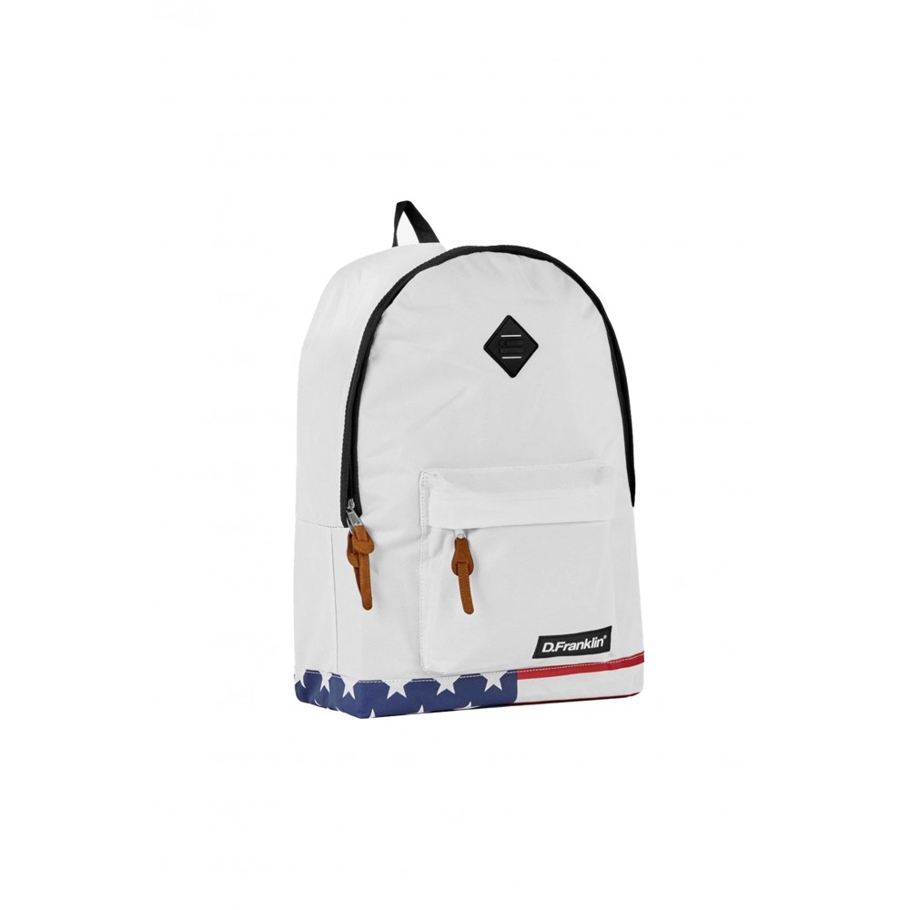D. Franklin Backpack - U.S. Flag - Λευκό