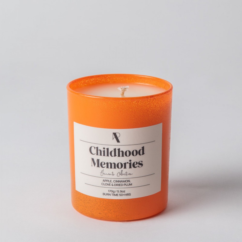 Εlements Collection: Childhood Memories - 170g - Αρωματικό Κερί σε χρωματιστό ποτήρι