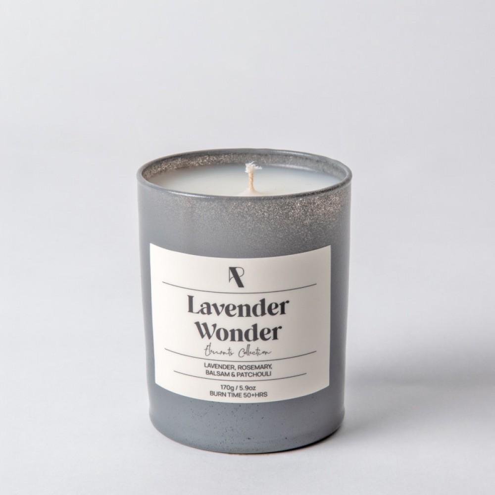 Εlements Collection: Lavender Wonder - 170g - Αρωματικό Κερί σε χρωματιστό ποτήρι