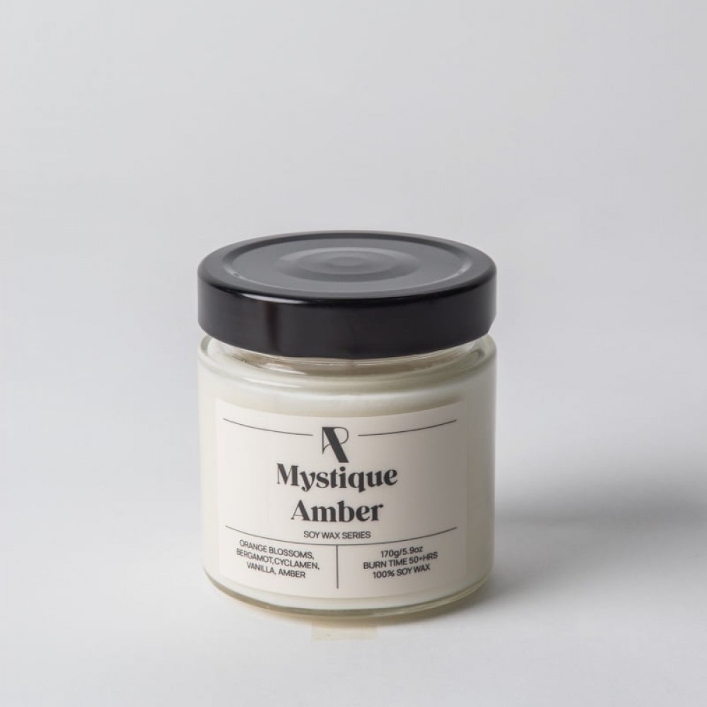 Soy Wax Series: Mystique Amber - 170g - Φυτικό Κερί Σόγιας σε βάζο