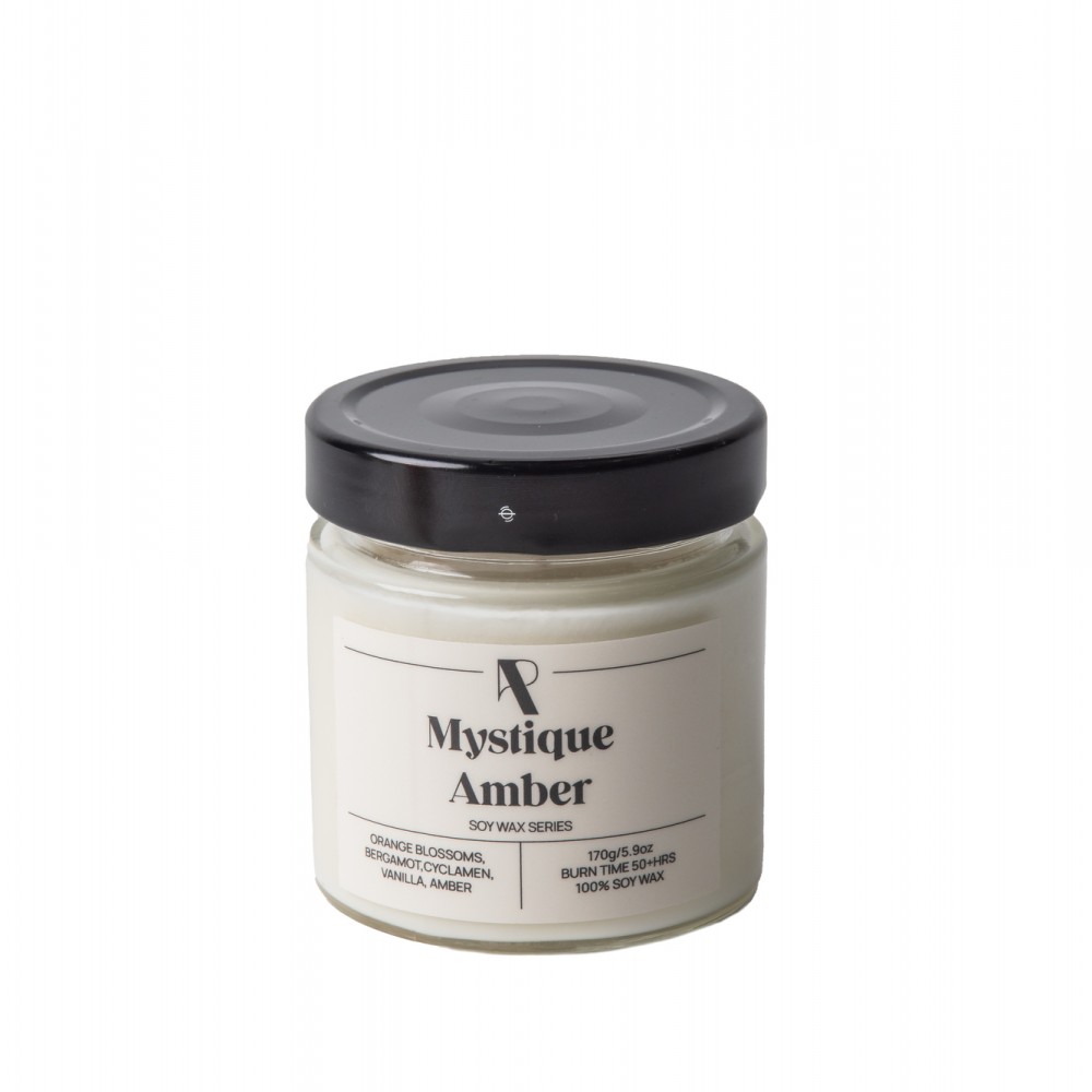 Soy Wax Series: Mystique Amber - 170g - Φυτικό Κερί Σόγιας σε βάζο