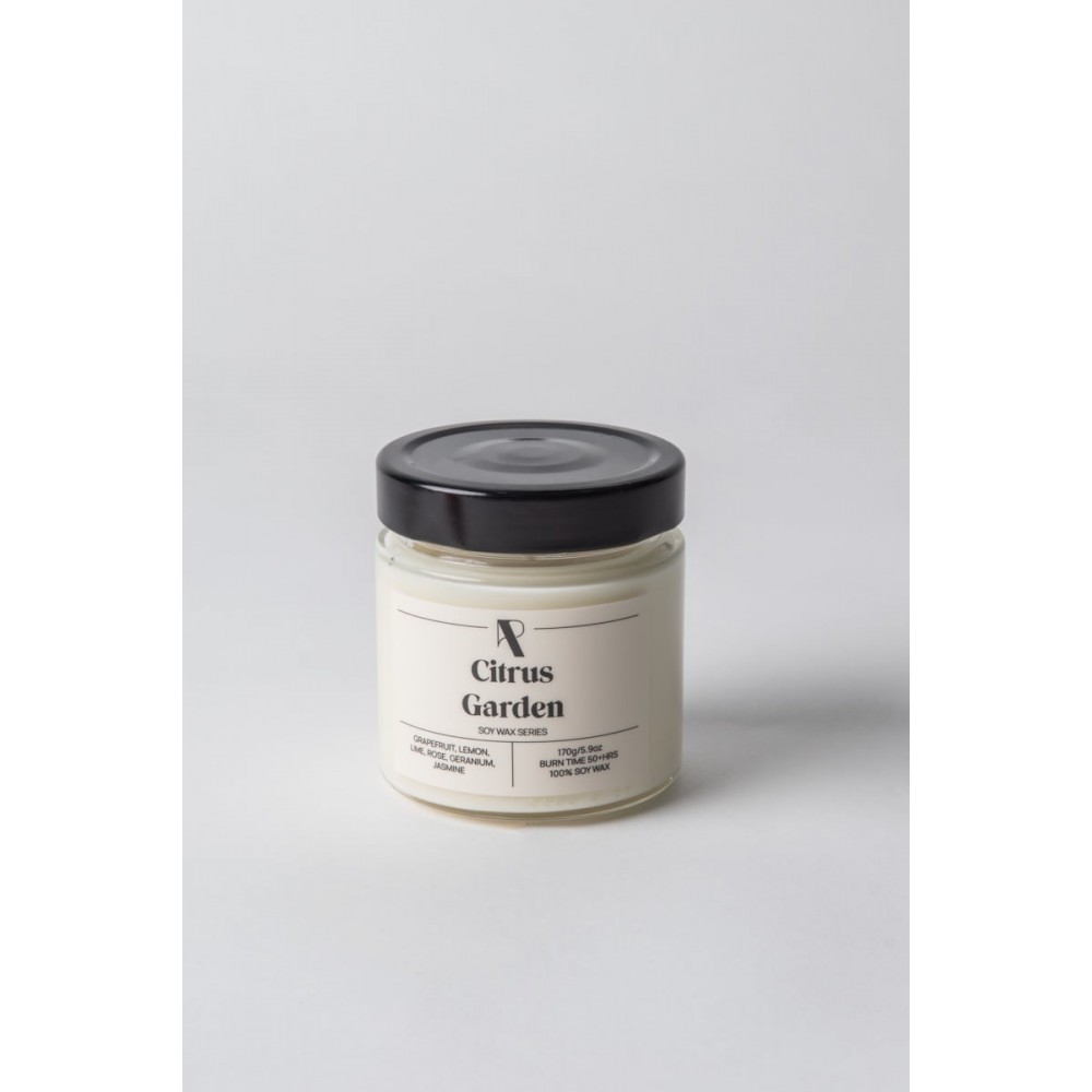 Soy Wax Series: Citrus Garden - 170g - Φυτικό Κερί Σόγιας σε βάζο