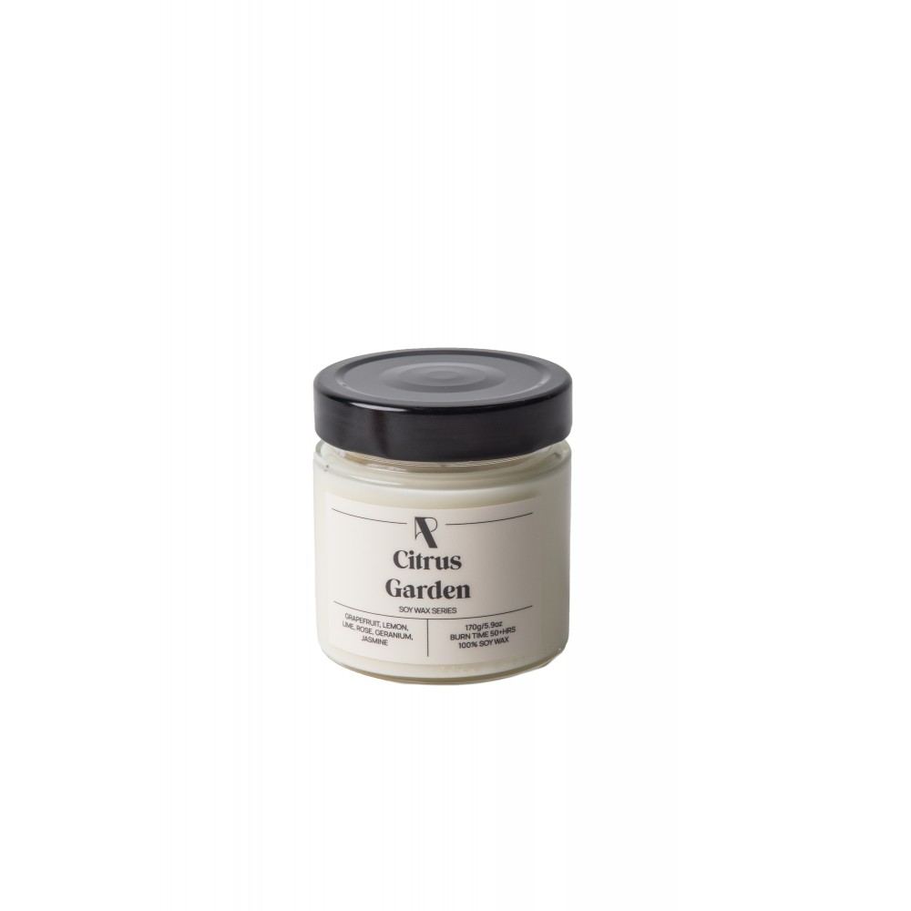 Soy Wax Series: Citrus Garden - 170g - Φυτικό Κερί Σόγιας σε βάζο