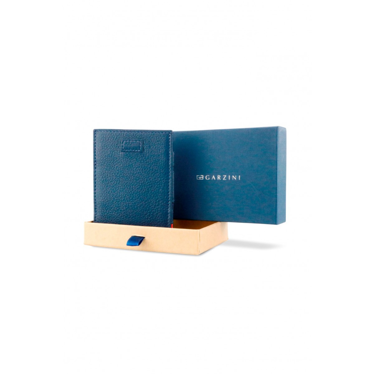 Garzini Cavare Wallet - Nappa - Μπλε (Navy Blue)