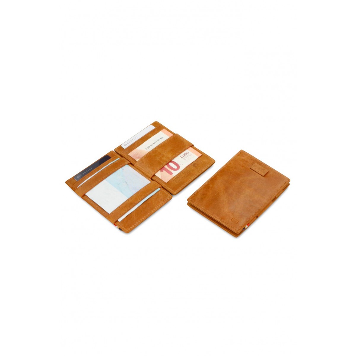 Garzini Cavare Wallet - Brushed - Καφέ Κονιακ (Cognac Brown)