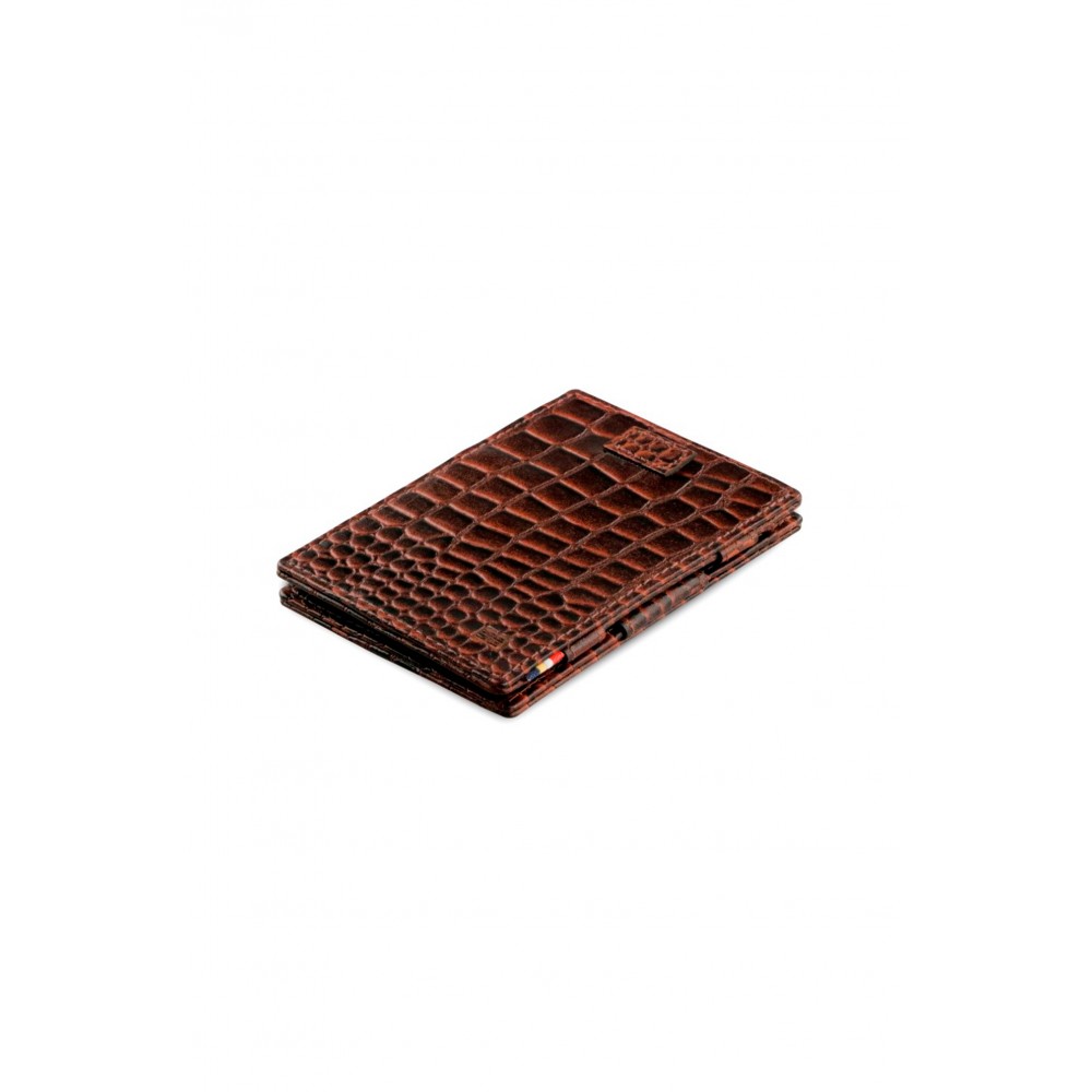 Garzini Cavare Wallet - Croco - Καφέ (Brown)
