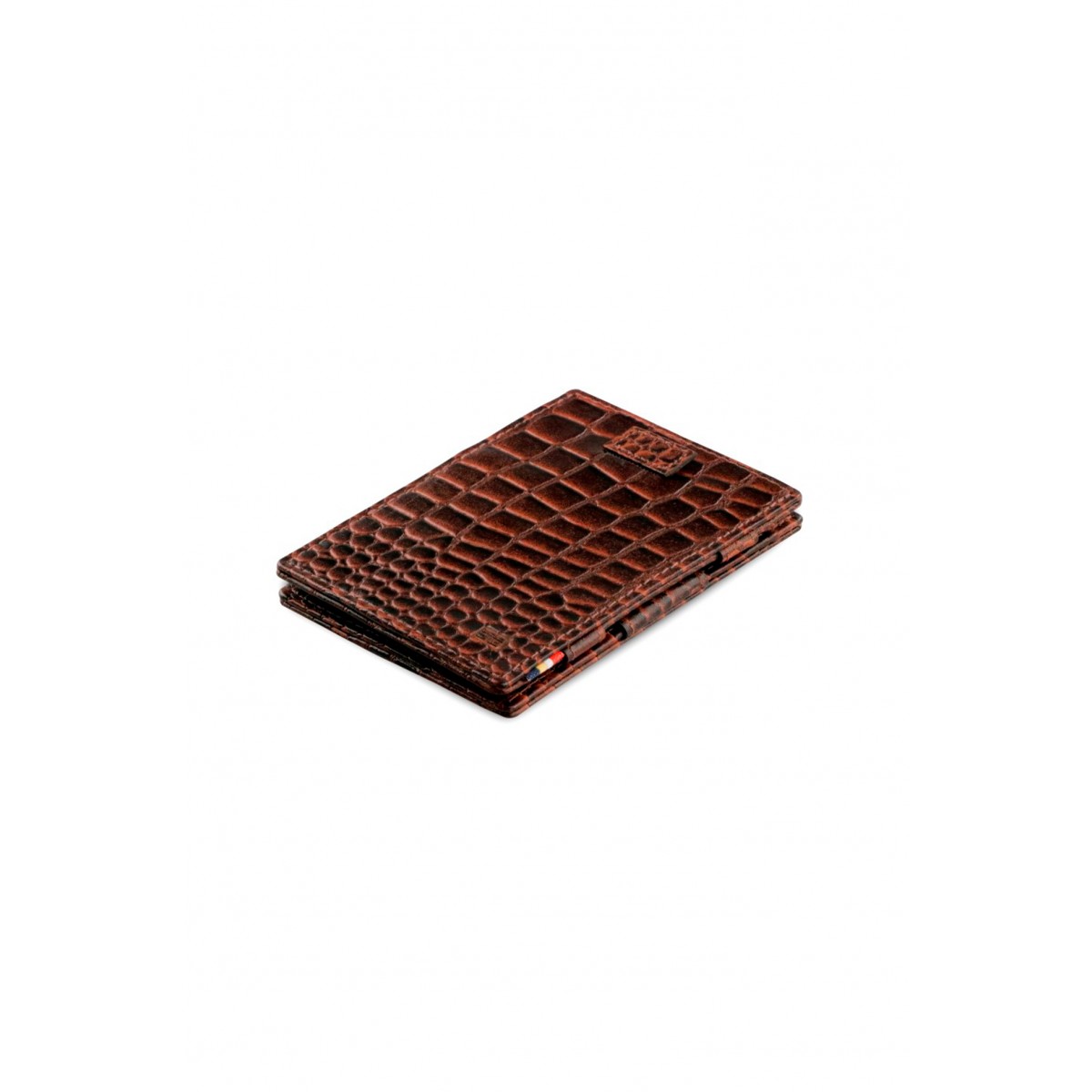 Garzini Cavare Wallet - Croco - Καφέ (Brown)