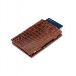 Garzini Cavare Wallet - Croco - Καφέ (Brown)