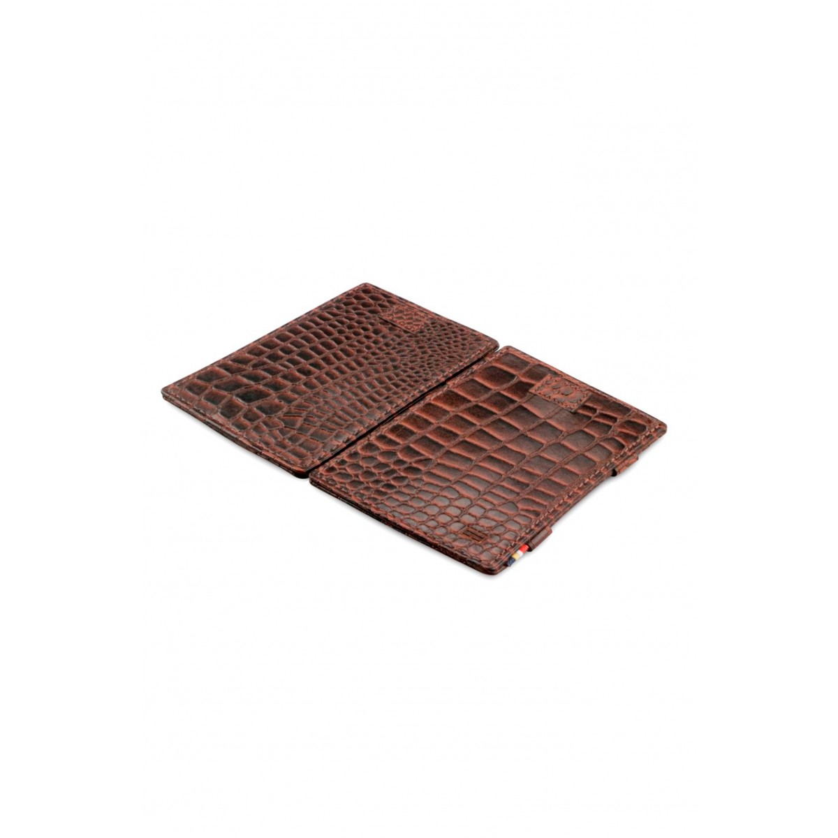 Garzini Cavare Wallet - Croco - Καφέ (Brown)