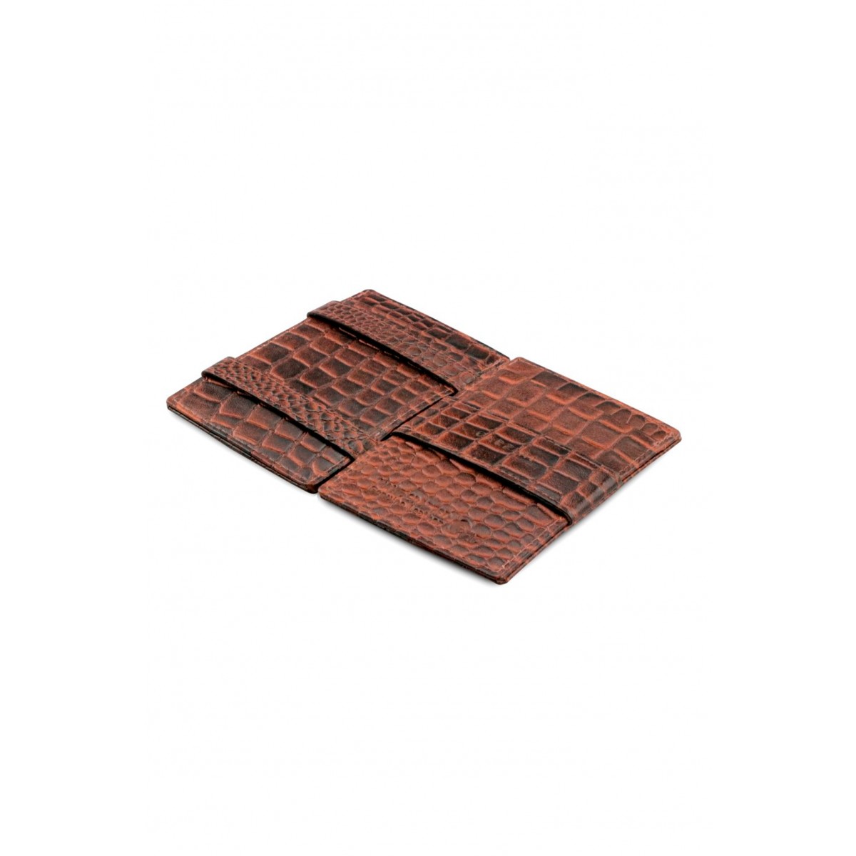 Garzini Cavare Wallet - Croco - Καφέ (Brown)