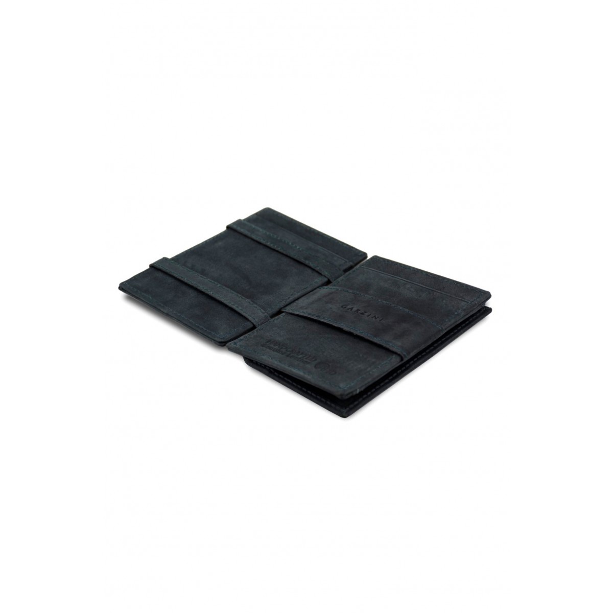 Garzini Cavare Coin Pocket Wallet - Vintage - Μαύρο 'Ανθρακα (Carbon Black)