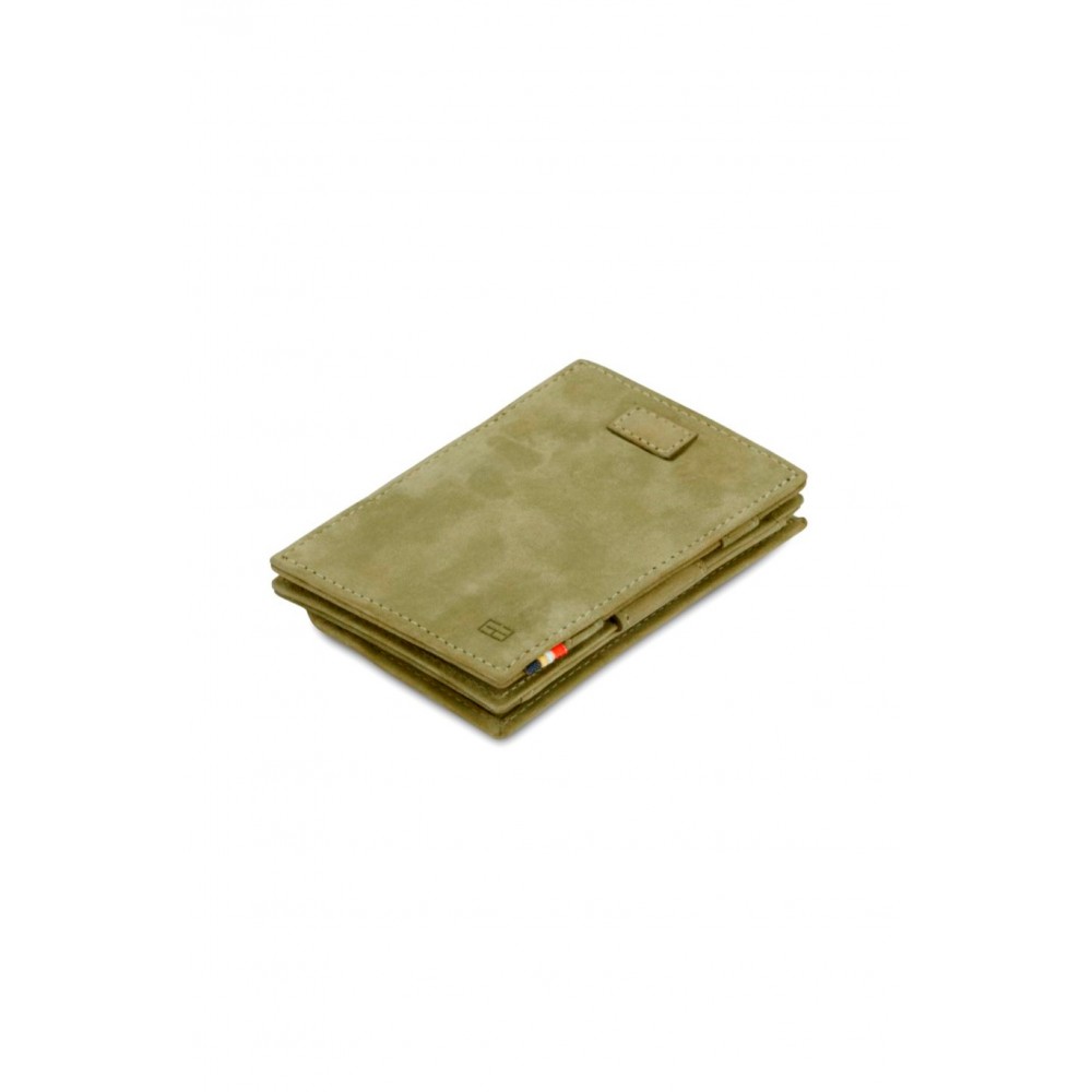 Garzini Cavare Coin Pocket Wallet - Vintage - Πράσινο (Olive Green)