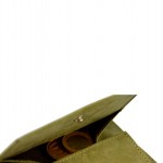 Garzini Cavare Coin Pocket Wallet - Vintage - Πράσινο (Olive Green)