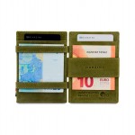 Garzini Cavare Coin Pocket Wallet - Vintage - Πράσινο (Olive Green)