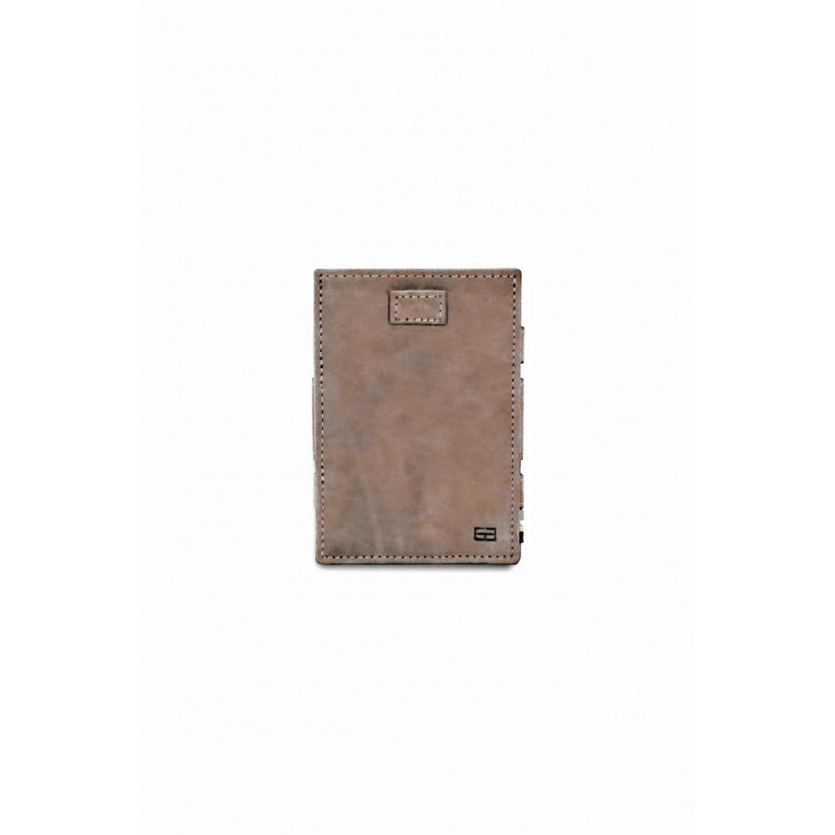 Garzini Cavare Coin Pocket Wallet - Vintage - Σκούρο Καφέ (Java Brown)