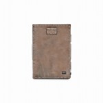 Garzini Cavare Coin Pocket Wallet - Vintage - Σκούρο Καφέ (Java Brown)