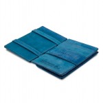 Garzini Cavare Coin Pocket Wallet - Vintage - Μπλε (Sapphire Blue)