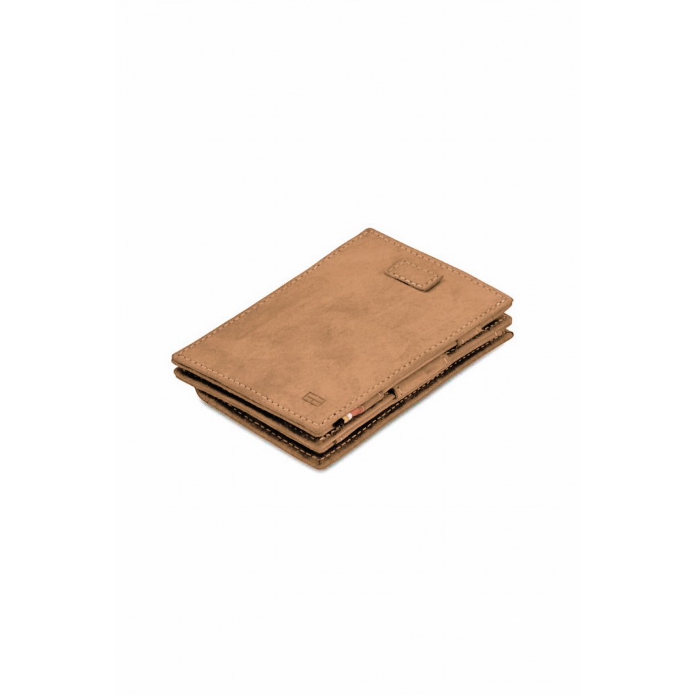 Garzini Cavare Coin Pocket Wallet - Vintage - Καφέ (Camel Brown)