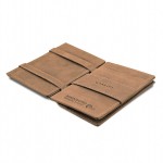 Garzini Cavare Coin Pocket Wallet - Vintage - Καφέ (Camel Brown)