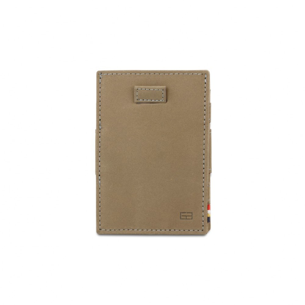 Garzini Cavare Coin Pocket Wallet - Vintage -  Γκρι (Metal Grey)