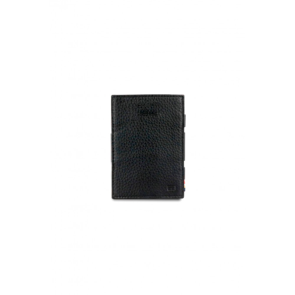 Garzini Cavare Coin Pocket Wallet - Nappa - Μαύρο (Raven Black)