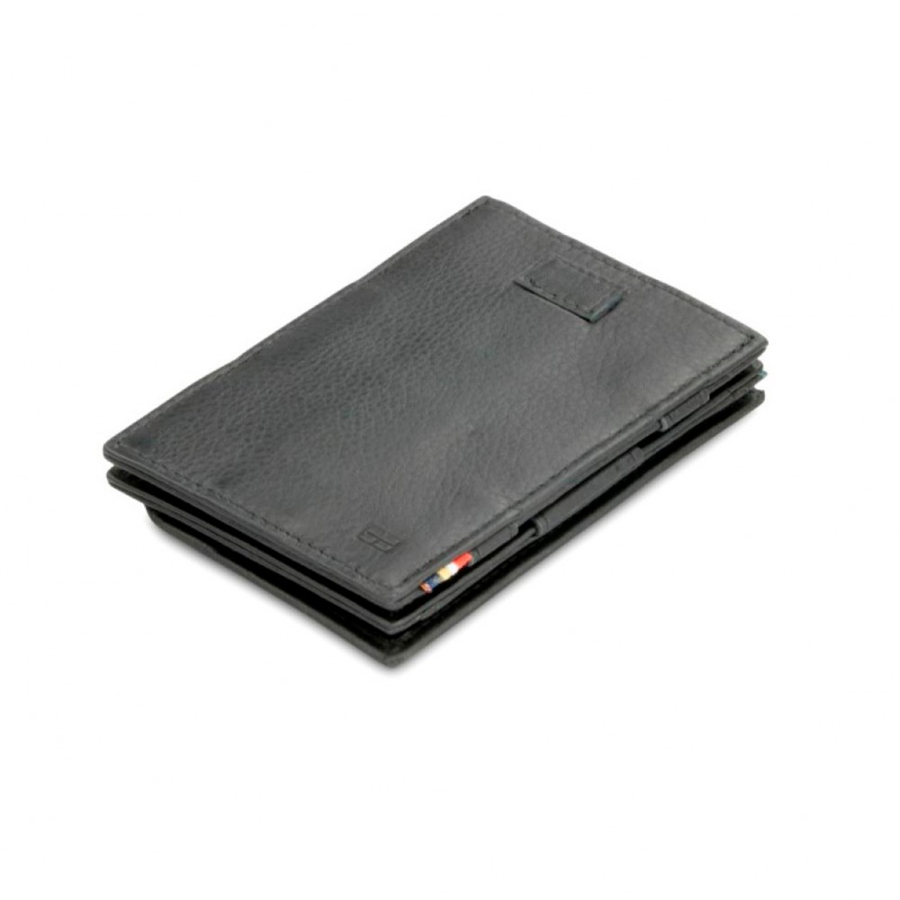 Garzini Cavare Coin Pocket Wallet - Nappa - Μαύρο (Raven Black)